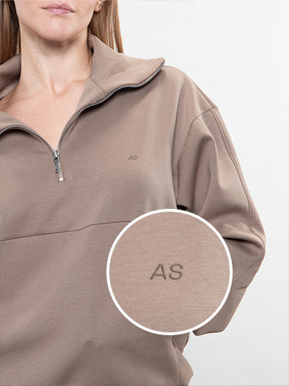 Quarter-zip sweatshirt Monogram Image